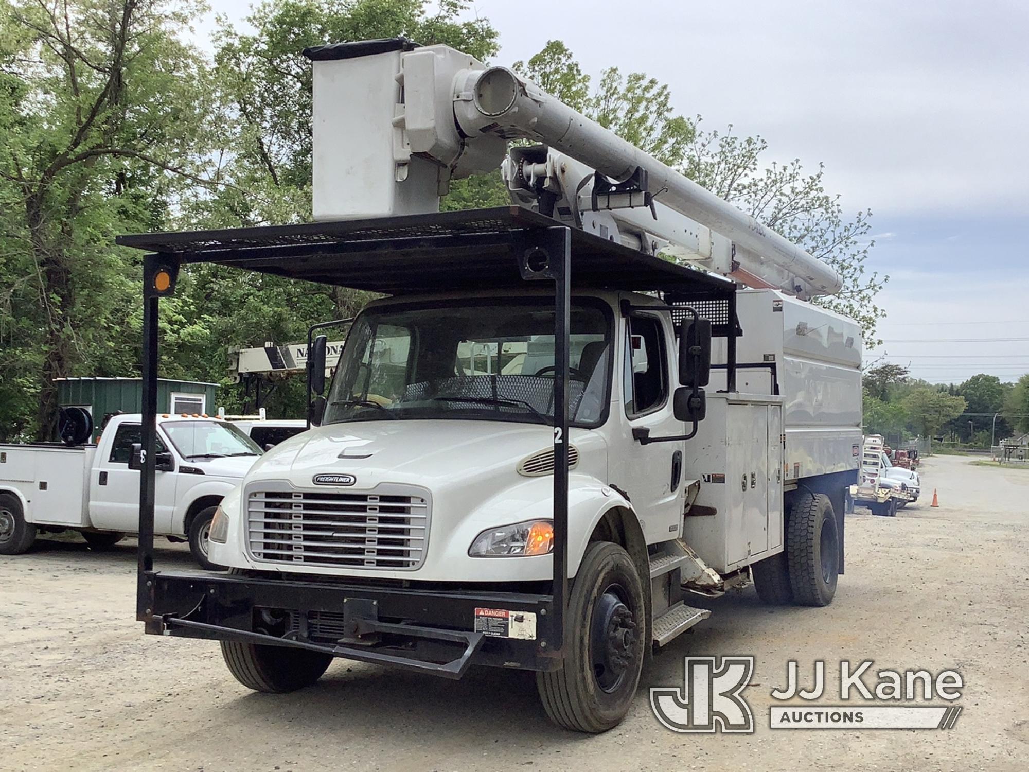 (Harmans, MD) Altec LRV60E70, Over-Center Elevator Bucket mounted on 2011 Freightliner M2106 Chipper