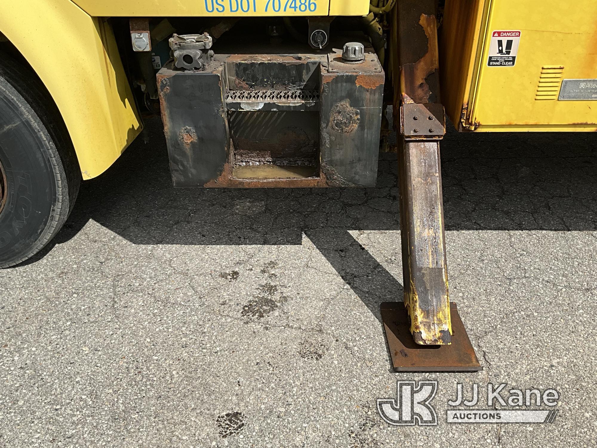 (Mancelona, MI) Altec D842A-TR, Digger Derrick corner mounted on 2004 Sterling Acterra Utility Truck