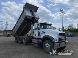 (Plymouth Meeting, PA) 2007 Mack CTP713 Tri-Axle Dump Truck Runs Moves & Dump Operates, Body & Rust