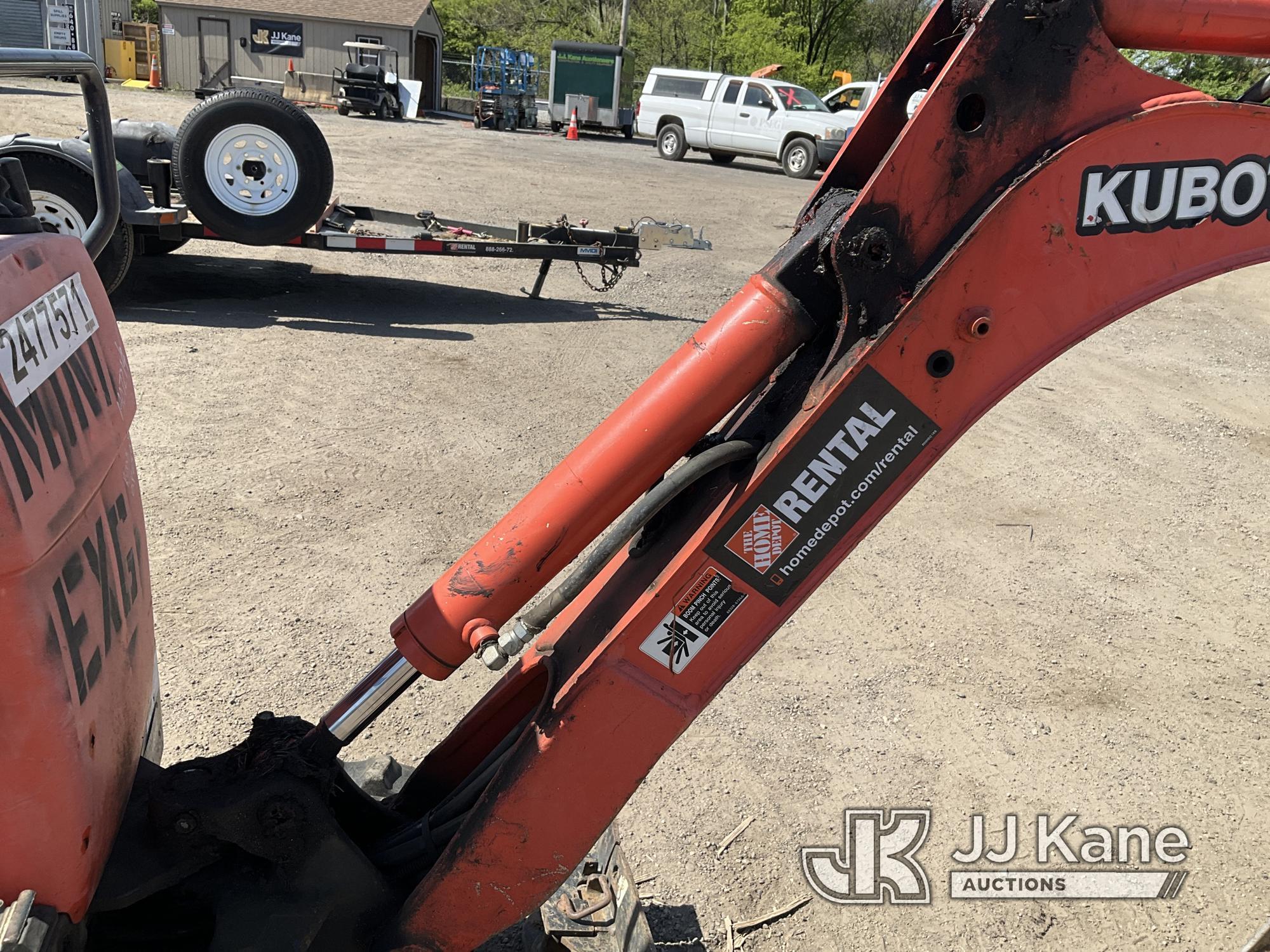 (Plymouth Meeting, PA) 2017 Kubota K008-3 Mini Hydraulic Excavator Runs & Operates