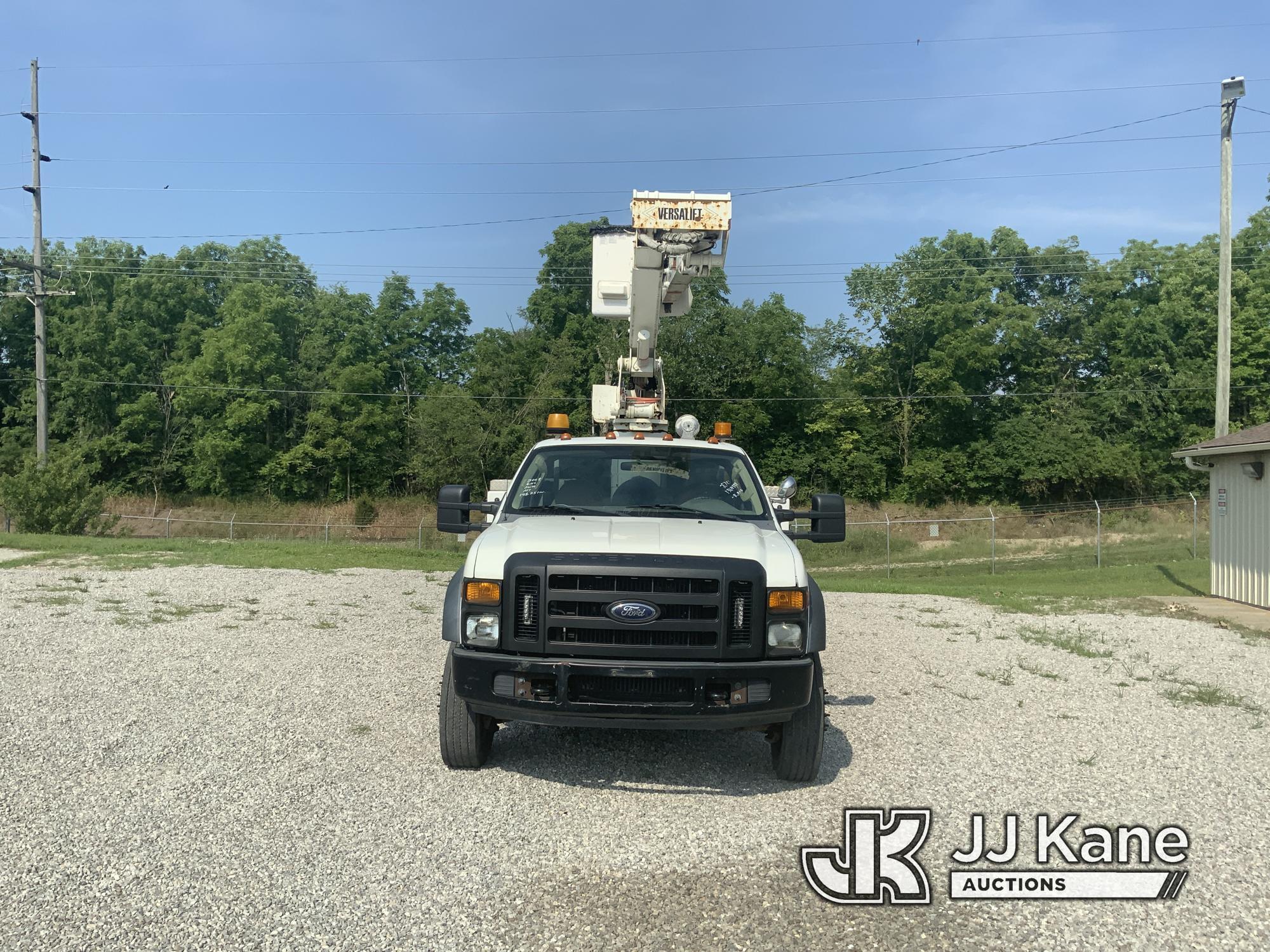 (Fort Wayne, IN) Versalift VST236I01, Articulating & Telescopic Bucket Truck mounted behind cab on 2