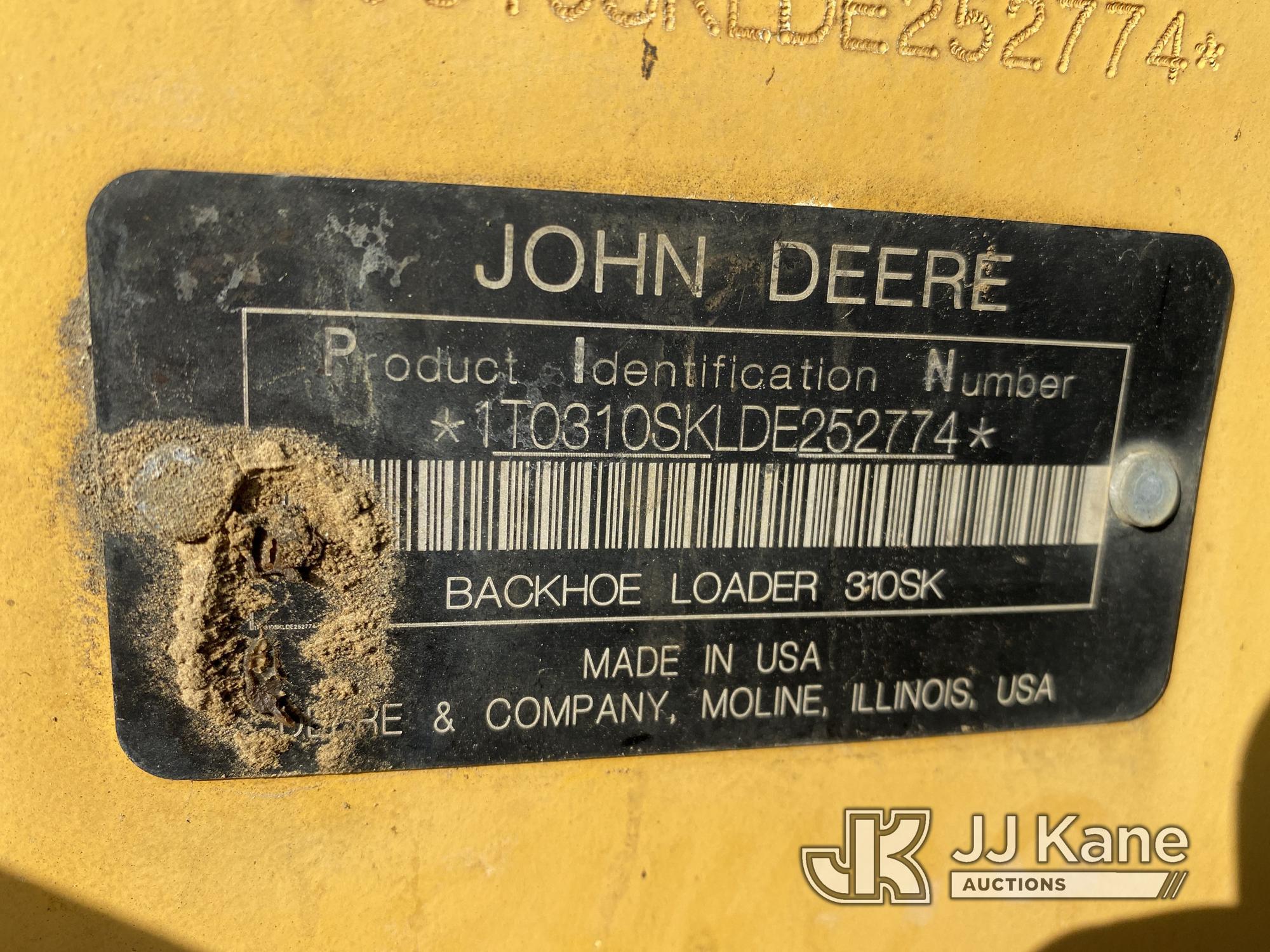 (Plymouth Meeting, PA) 2014 John Deere 310SK 4x4 Tractor Loader Backhoe No Title) (Runs Moves & Oper