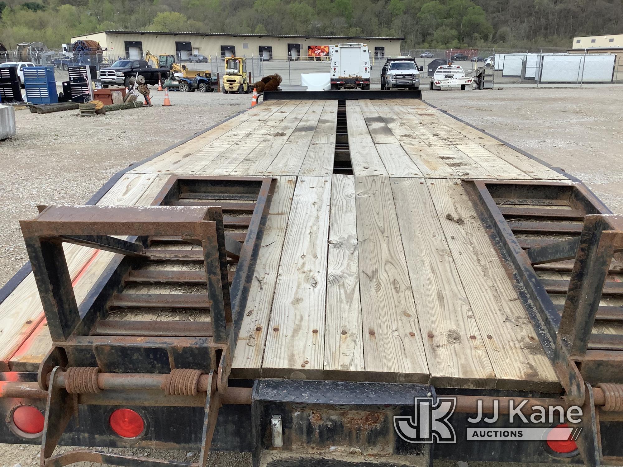 (Smock, PA) 2008 Millennium 0D25PG T/A Tagalong Flatbed Equipment Trailer Rust Damage, Seller States