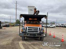 (Charlotte, MI) Altec LR756, Over-Center Bucket Truck mounted behind cab on 2013 Ford F750 Chipper D