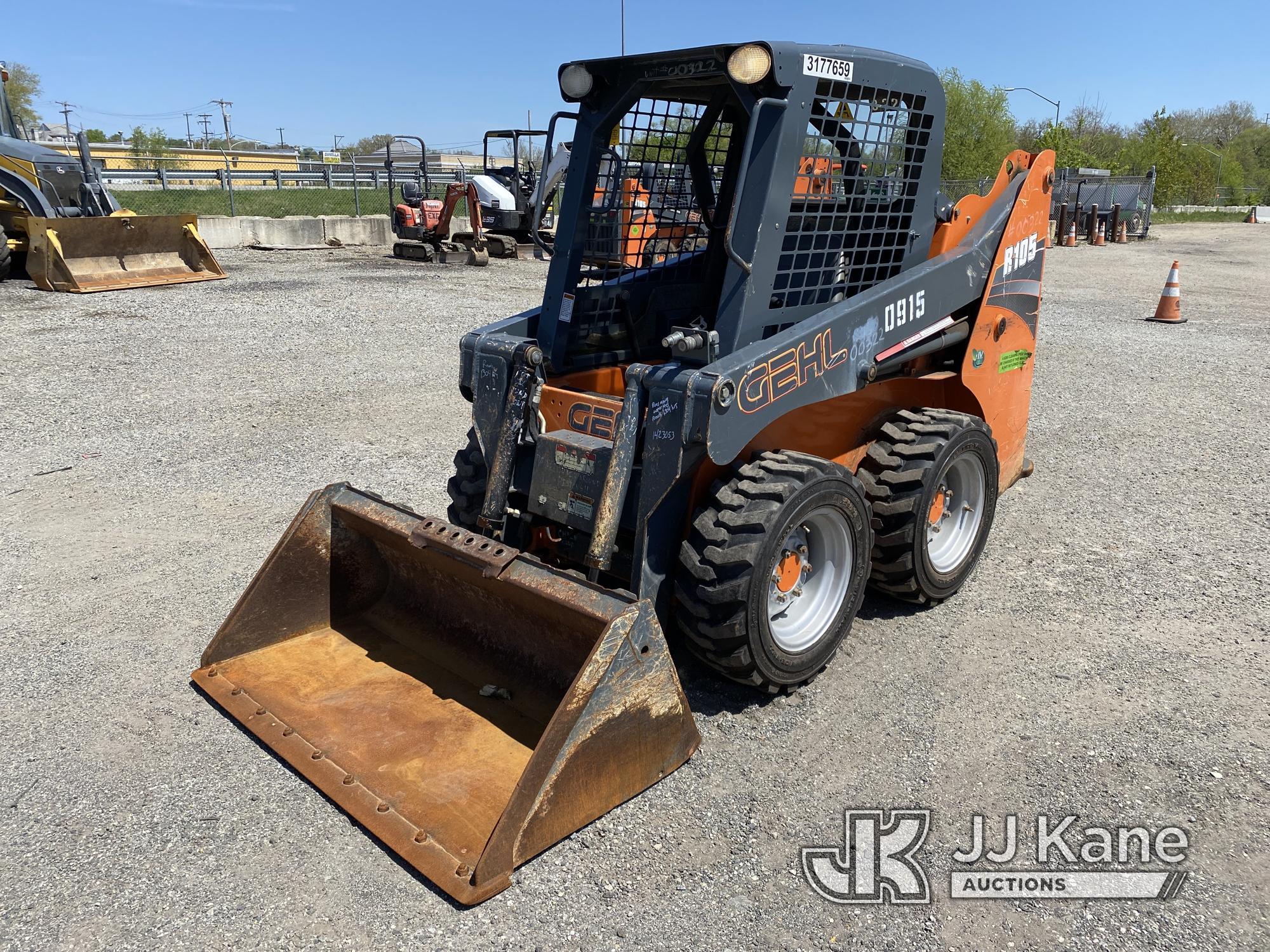 (Plymouth Meeting, PA) 2018 Gehl R105 Rubber Tired Skid Steer Loader Runs Moves & Operates