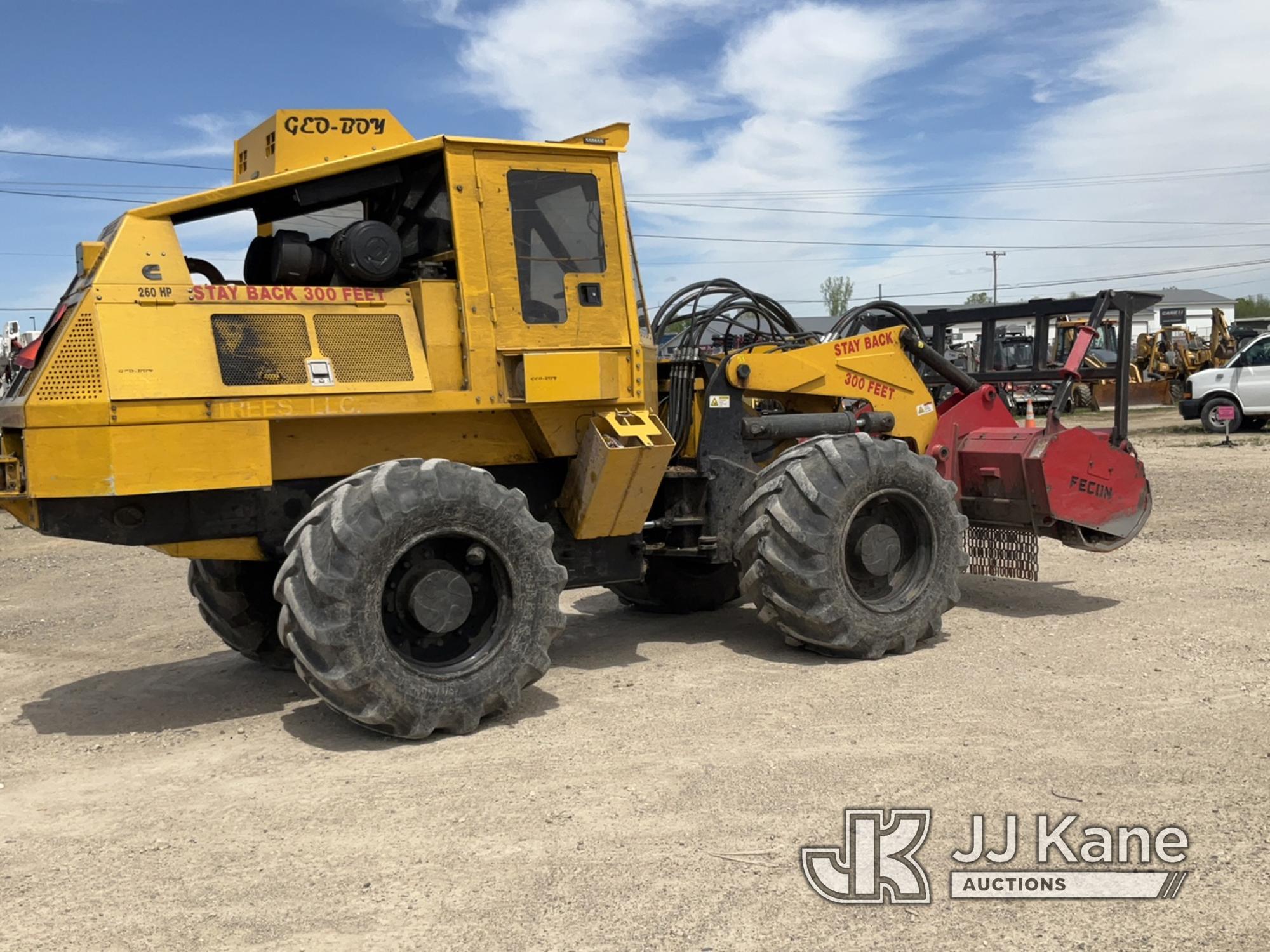 (Charlotte, MI) 2017 Geoboy Wheel Skid Steer Loader Runs, Moves, Head Condition Unknown, Rear Differ