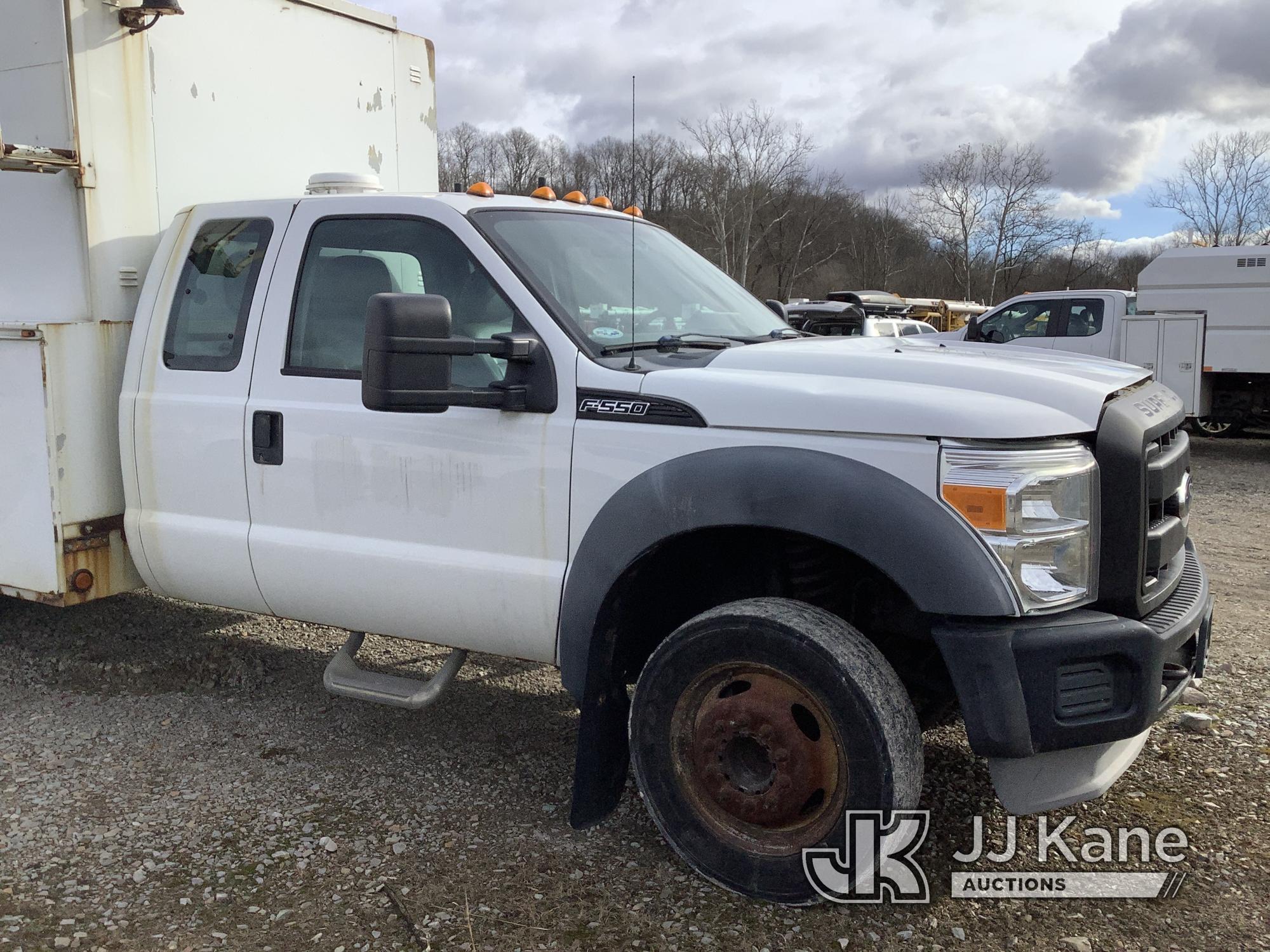 (Smock, PA) 2011 Ford F550 Extended-Cab Service Truck Title Delay) (Not Running, Operational Conditi