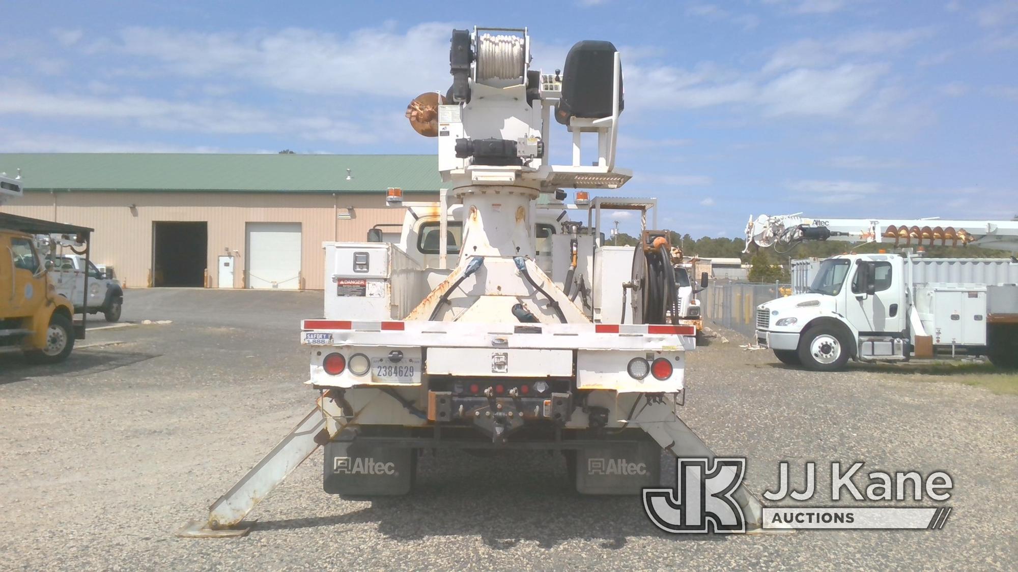 (West Berlin, NJ) Altec DM47B-TR, Digger Derrick rear mounted on 2016 Freightliner M2 106 Utility Tr