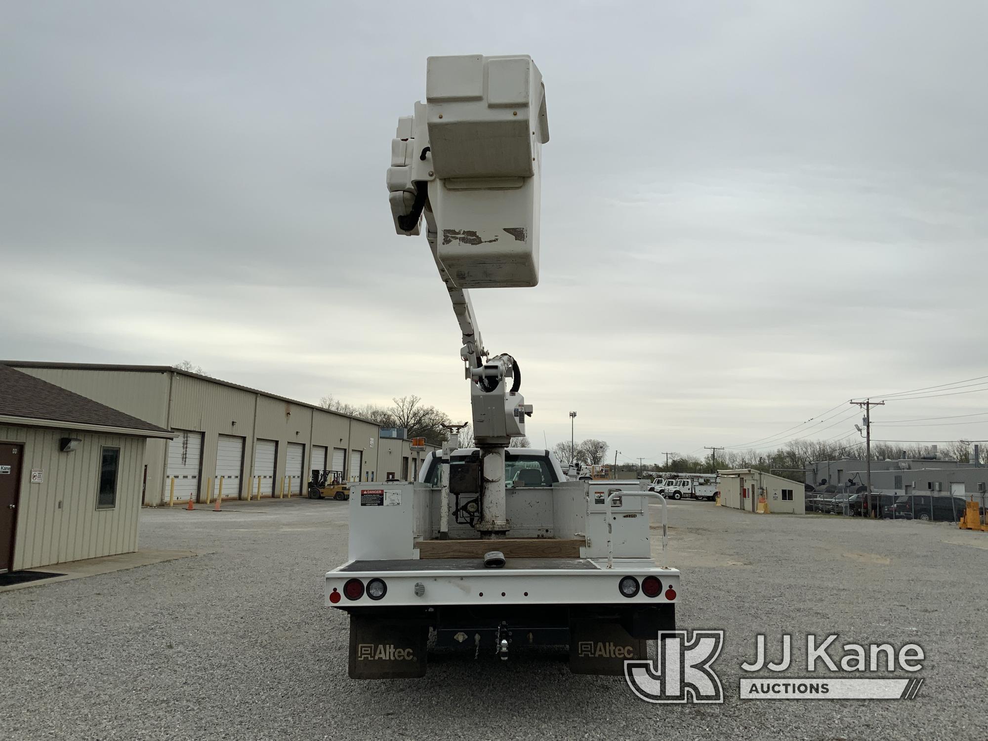 (Fort Wayne, IN) Altec AT40G, Articulating & Telescopic Bucket Truck mounted behind cab on 2017 Ford