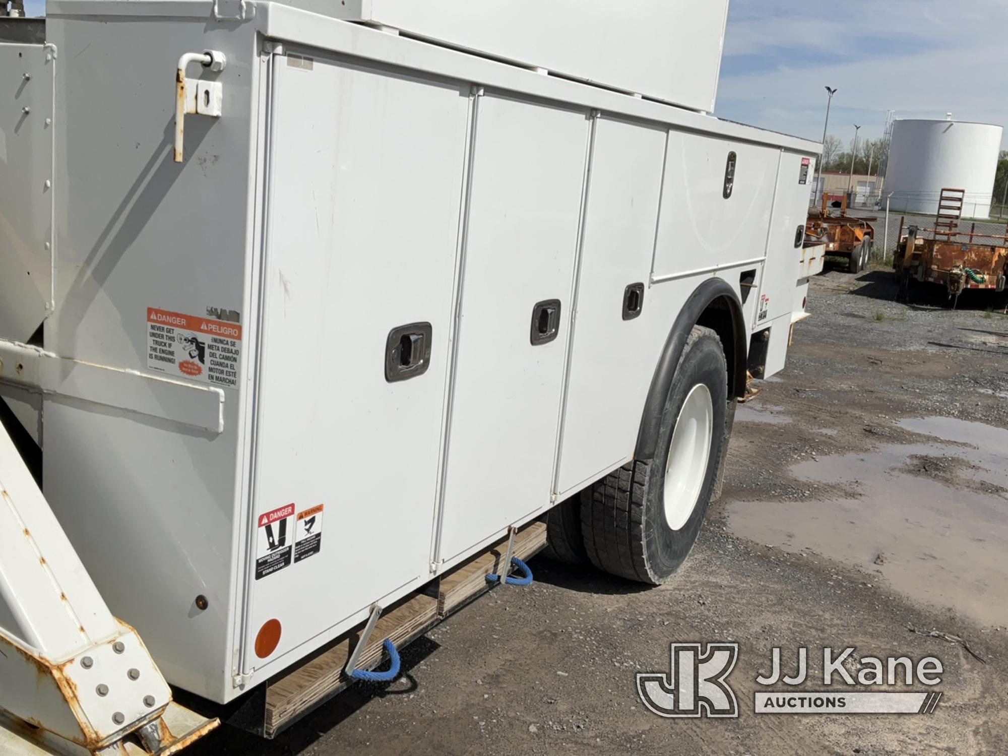 (Rome, NY) Altec AA55, Material Handling Bucket Truck rear mounted on 2018 International 4300 Utilit