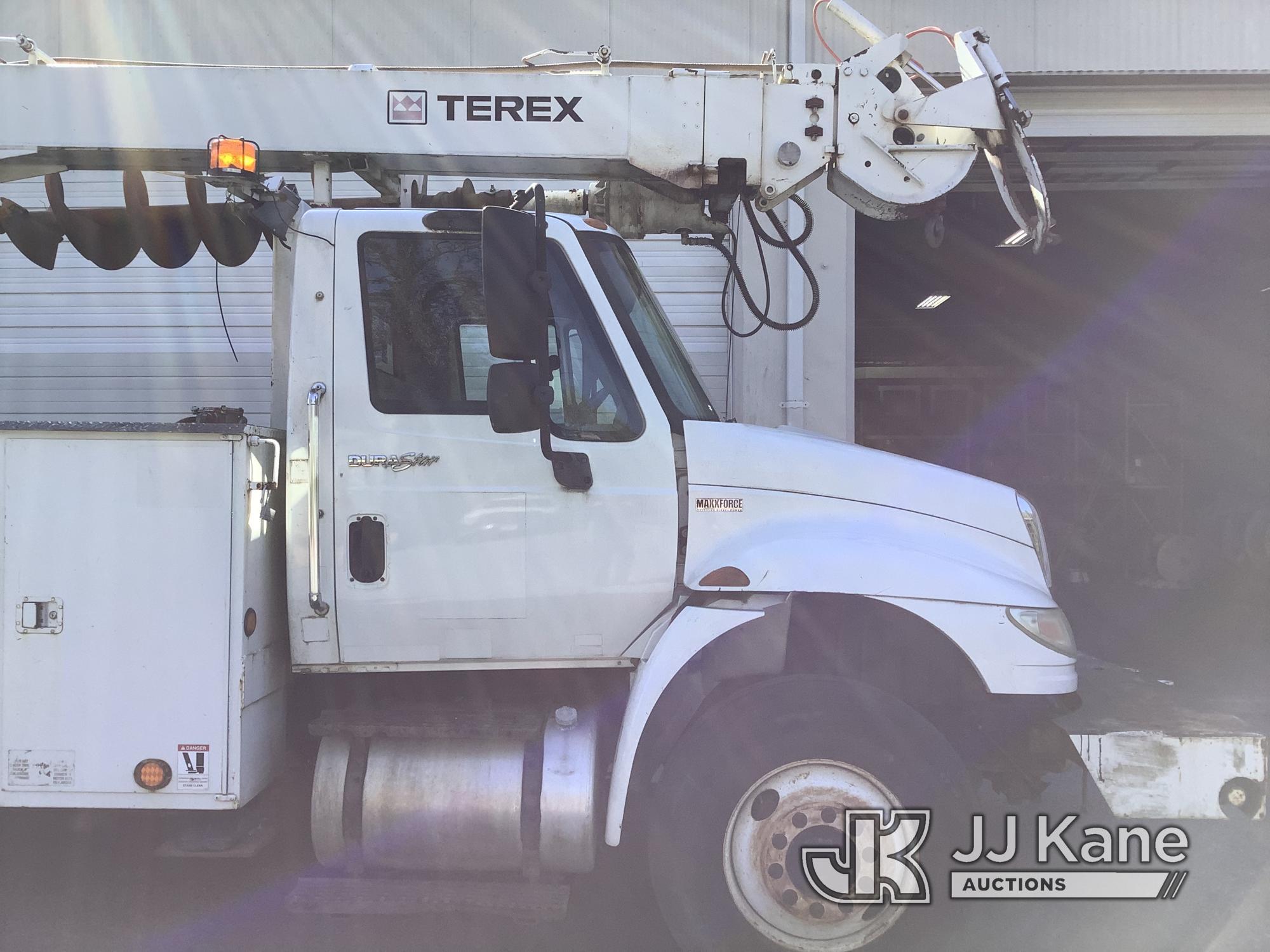 (Elkridge, MD) Terex/Telelect C4047, Digger Derrick rear mounted on 2011 International Durastar 4300