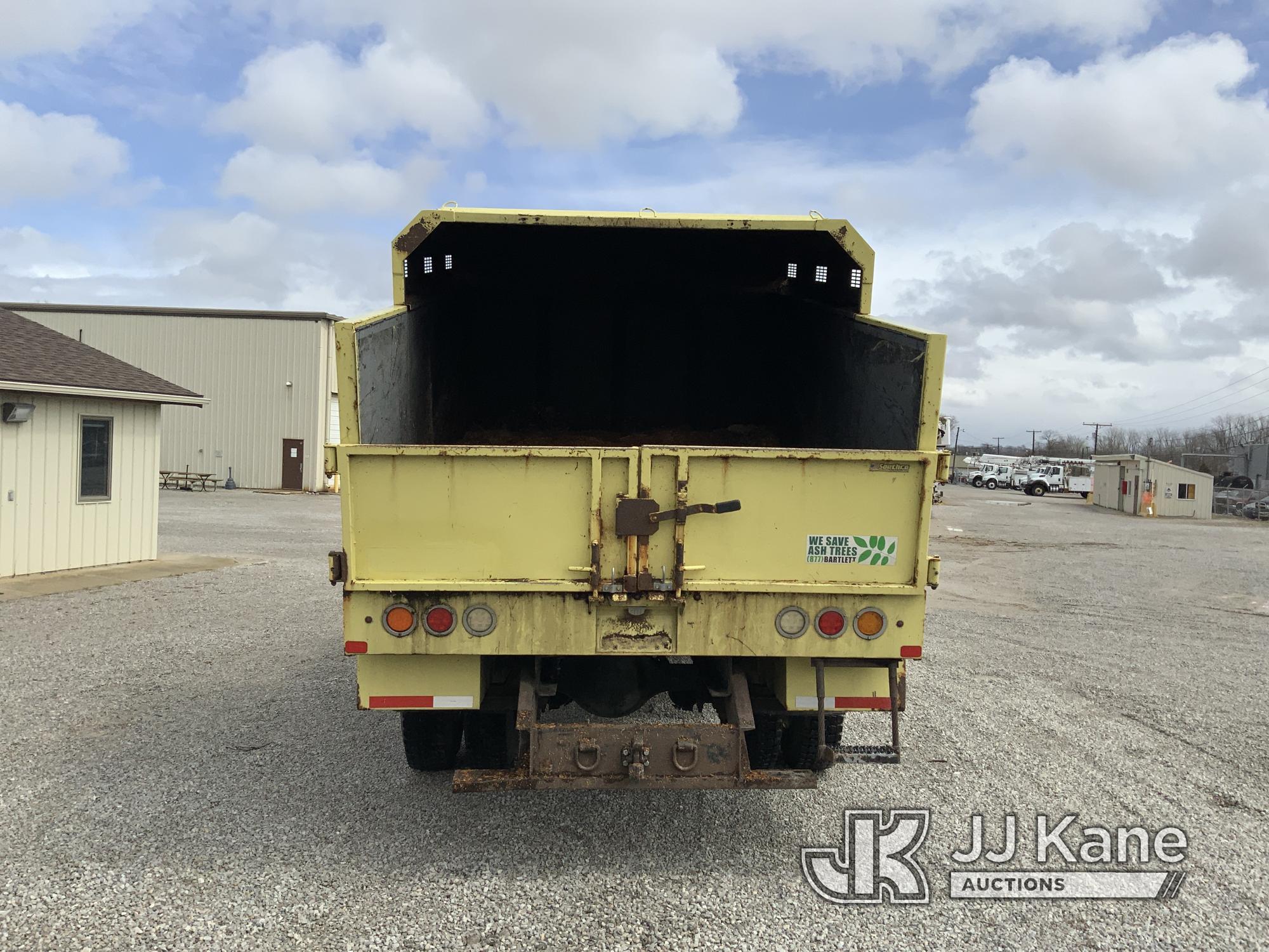 (Fort Wayne, IN) 2013 Freightliner M2 106 Chipper Dump Truck Runs, Moves & Operates) (Check Engine L
