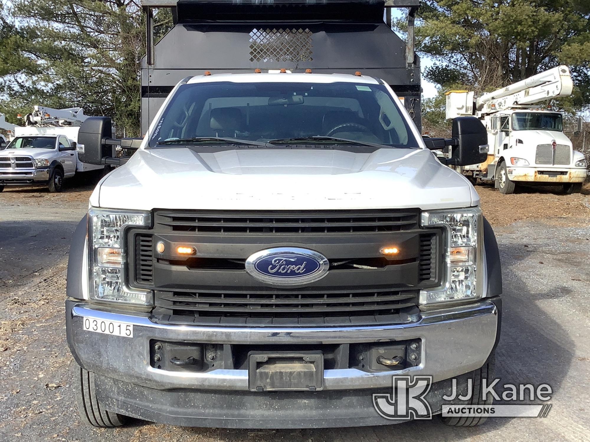 (Frederick, MD) 2017 Ford F550 Dump Truck Runs, Moves & Operates, Rust & Body Damage