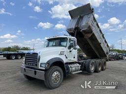 (Plymouth Meeting, PA) 2007 Mack CTP713 Tri-Axle Dump Truck Runs Moves & Dump Operates, Body & Rust