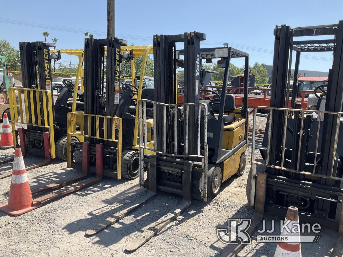 (Jurupa Valley, CA) Yale GLC030AFNUAE082 Solid Tired Forklift Bill of Sale Only, Not Running, Missin