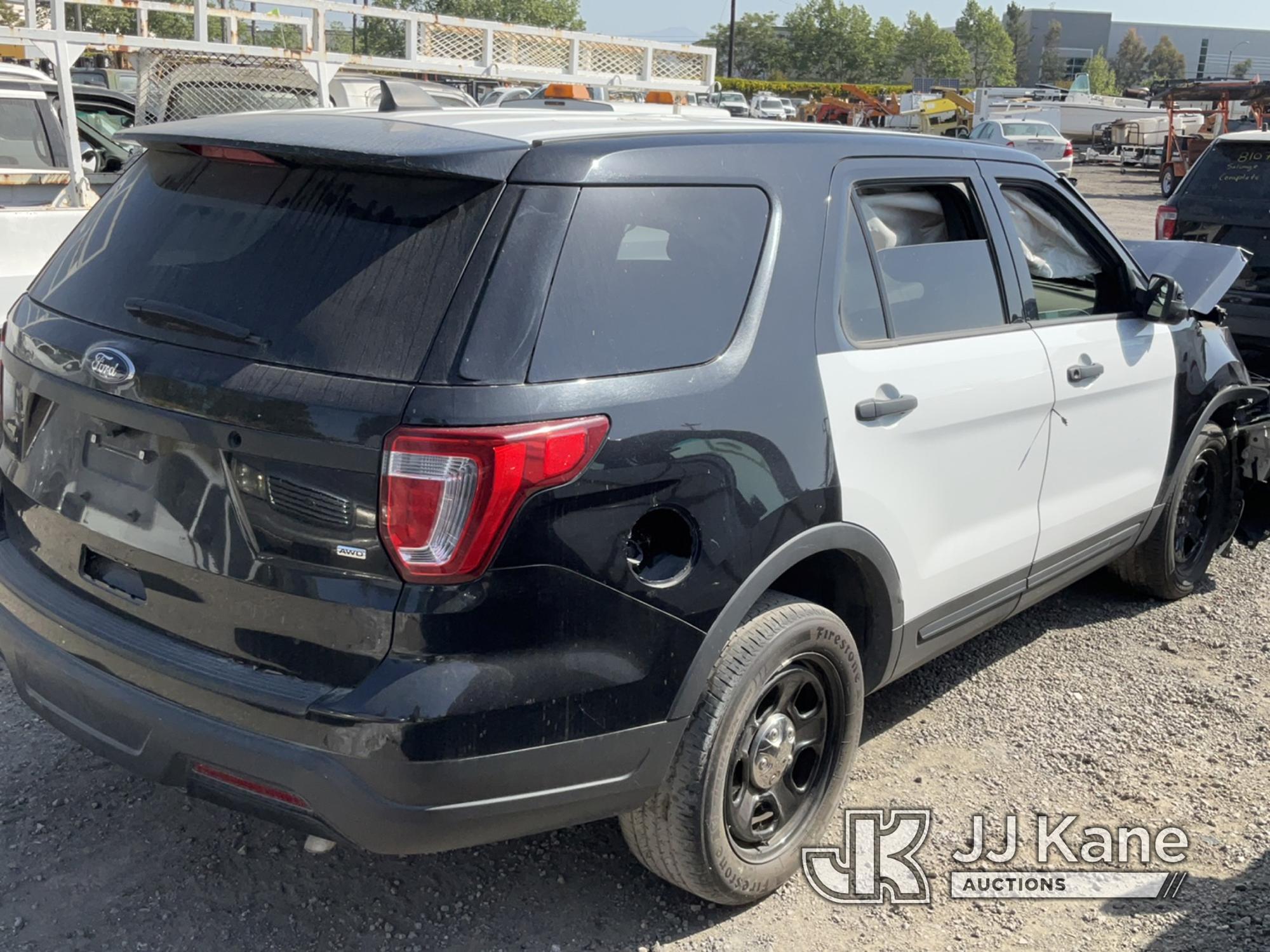 (Jurupa Valley, CA) 2019 Ford Explorer AWD Police Interceptor Sport Utility Vehicle Not Running , No