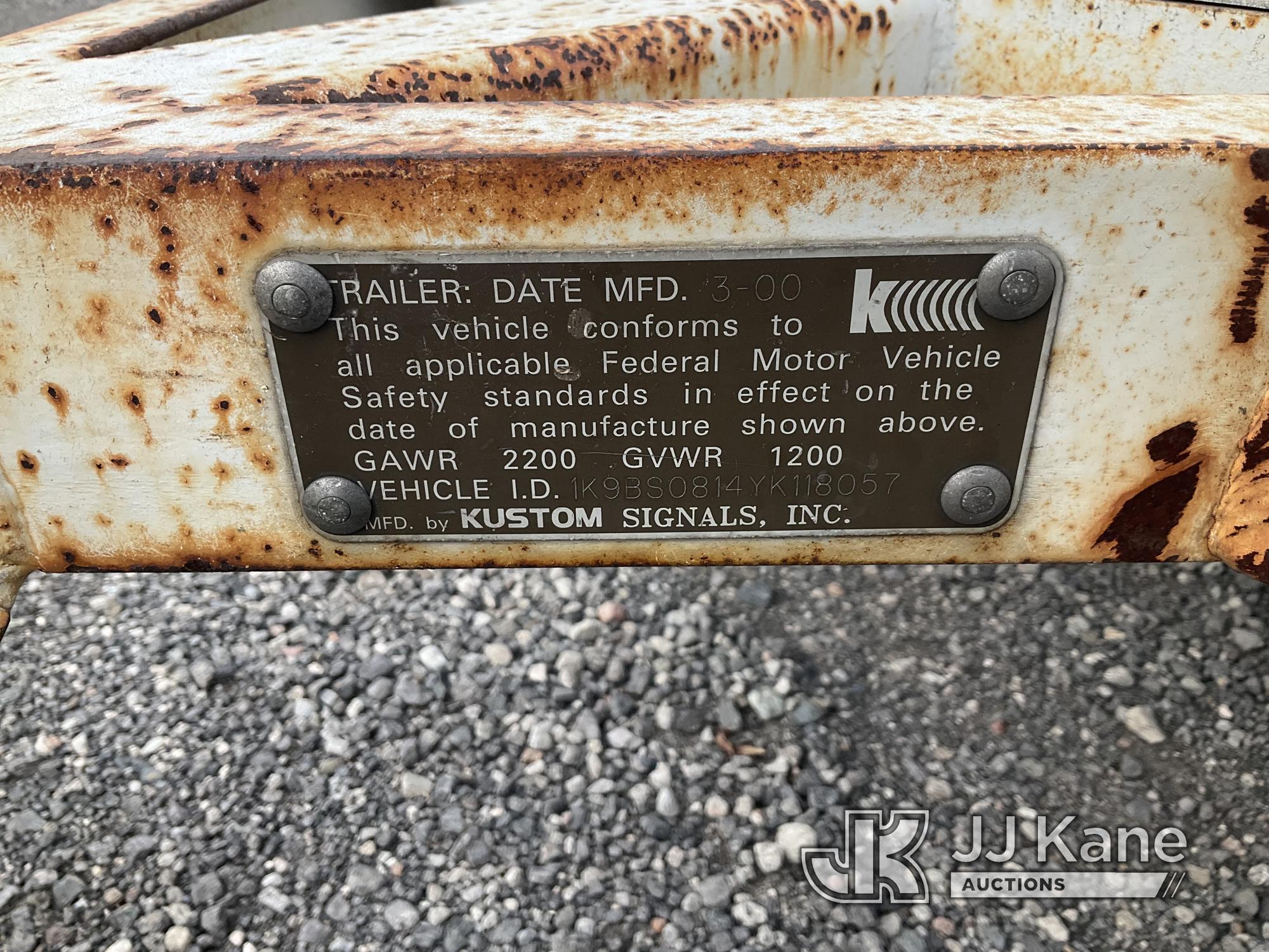 (Jurupa Valley, CA) 2000 Unknown Portable Radar Speed Detector Board Not Operating, True Hours Unkno