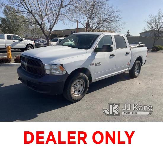 (Jurupa Valley, CA) 2016 RAM 1500 4x4 Crew-Cab Pickup Truck Runs & Moves, Check Engine Light On