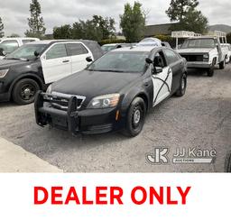 (Jurupa Valley, CA) 2013 Chevrolet Caprice Police 4-Door Sedan Not Running, Missing Key, Bad Tires,