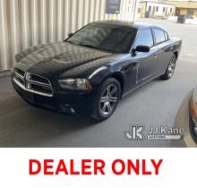 (Jurupa Valley, CA) 2012 Dodge Charger Police Package 4-Door Sedan Runs & Moves, Rear Bumper Body Da