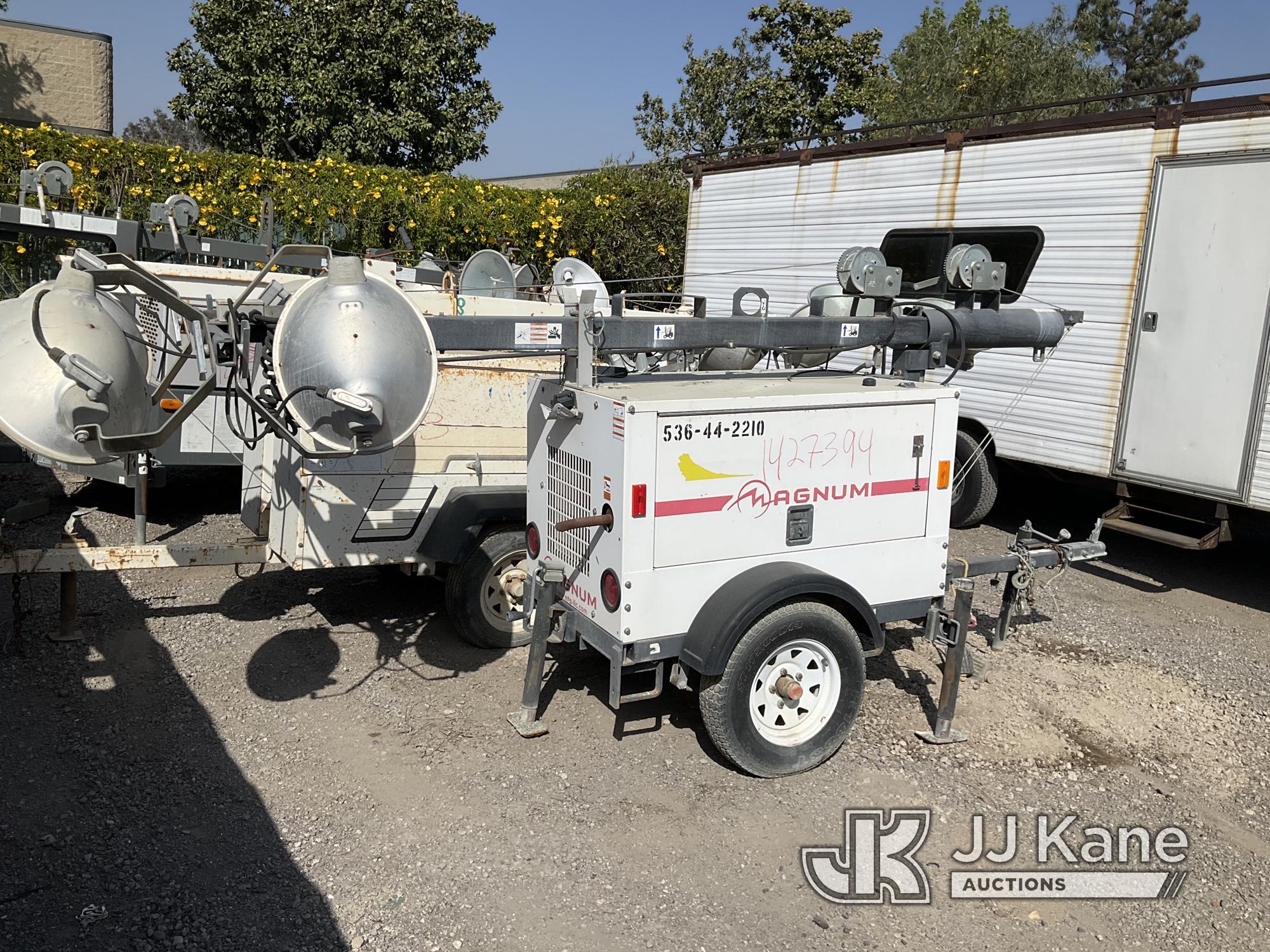 (Jurupa Valley, CA) Portable Light Tower Not Running, Operation Unknown, Bill of Sale Only