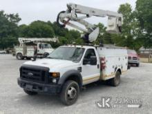 Altec AT37G, Articulating & Telescopic Bucket Truck mounted behind cab on 2009 Ford F550 4x4 Service