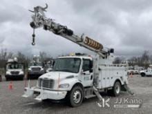 Altec DM47TR, Digger Derrick rear mounted on 2010 Freightliner M2 106 Utility Truck Runs, Moves & Up