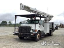 Terex XT60/70, Over-Center Elevator Bucket Truck rear mounted on 2011 Ford F750 Flatbed Truck Not Ru