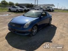 (Waxahachie, TX) 2007 Infiniti G35 2-Door Sport Coupe, City of Plano Owned, Sunroof Runs & Moves) (P