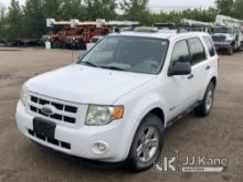 2009 Ford Escape Hybrid 4x4 Sport Utility Vehicle Not Running, Condition Unknown, Rust Damage