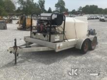 2009 R&R Trailers UT612H Portable Steam Cleaner/Pressure Washer Used. Motor cranks.