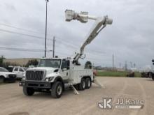 (Waxahachie, TX) Altec AM55E-MH 6x4, Over-Center Material Handling Bucket Truck rear mounted