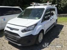 (Plymouth Meeting, PA) 2016 Ford Transit Connect Mini Cargo Van Runs & Moves, Rear Windows Broken Ou
