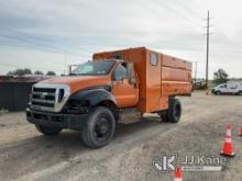 (Charlotte, MI) 2013 Ford F650 Chipper Dump Truck Runs, Moves, Electrical/Wiring Issues, Dump Condit