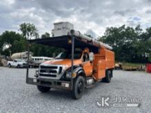 (Hagerstown, MD) Altec LR760E70, Over-Center Bucket mounted on 2013 Ford F750 Chipper Dump Truck Run