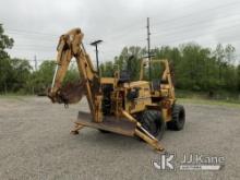 (Fort Wayne, IN) 2004 Vermeer V8550A Rubber Tired Trencher Runs, Moves & Operates) (Trencher Inopera