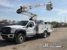 (Charlotte, MI) Altec AT37G, Articulating & Telescopic Bucket Truck mounted behind cab on 2016 Ford
