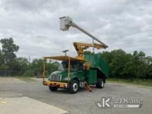 (Fort Wayne, IN) Altec LR760-E70, Over-Center Elevator Bucket Truck mounted behind cab on 2015 Freig