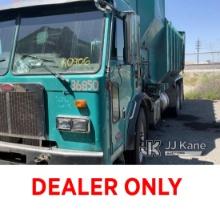 2006 Peterbilt 320 Side Load Recycling Truck, Pete 3 Axle Side Loader Runs and Moves parts missing d
