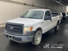 2014 Ford F150 4x4 Pickup Truck Runs & Moves, Tailgate Damage, Bad Tires