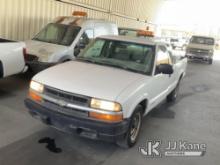 2002 Chevrolet S10 Pickup Truck Runs & Moves, Paint Damage, Needs Drive Cycle