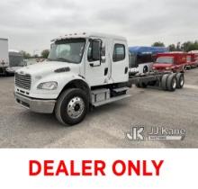 (Jurupa Valley, CA) 2011 Freightliner M2 106 Crew-Cab Chassis Runs & Moves, Missing Mudflaps