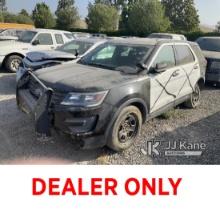 (Jurupa Valley, CA) 2018 Ford Explorer AWD Police Interceptor Sport Utility Vehicle Not Running, No