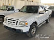 2007 Ford Ranger 4x4 Extended-Cab Pickup Truck Runs & Moves, Minor Bed Damage