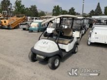 2009 Club Car Golf Cart Does Not Start, True Hours Unknown, Has Damage To Roof