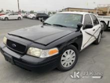 2009 Ford Crown Victoria Police Interceptor 4-Door Sedan Runs & Moves