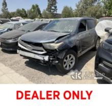2011 Toyota Highlander Hybrid 4x4 Sport Utility Vehicle Not Running, Has Body Damage, Bad Tires, Mis