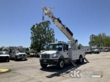 Altec DM47B-TR, Digger Derrick rear mounted on 2019 Freightliner M2 Utility Truck Runs, Moves, & Ope