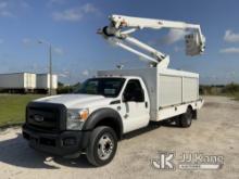 Altec AT248F, Articulating & Telescopic Non-Insulated Bucket Truck center mounted on 2016 Ford F550 