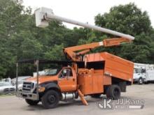 (Graysville, AL) Altec LR760E70, Over-Center Elevator Bucket Truck mounted behind cab on 2013 Ford F